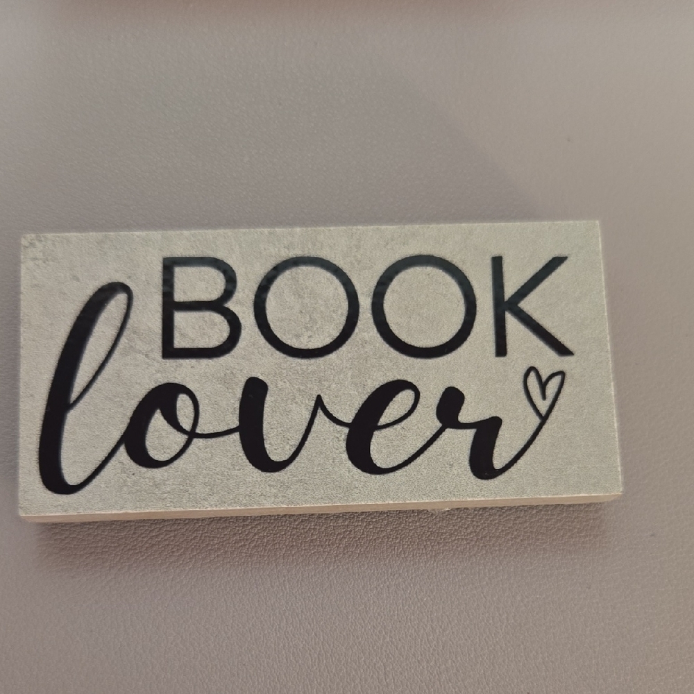 Book Lover Tile Magnet